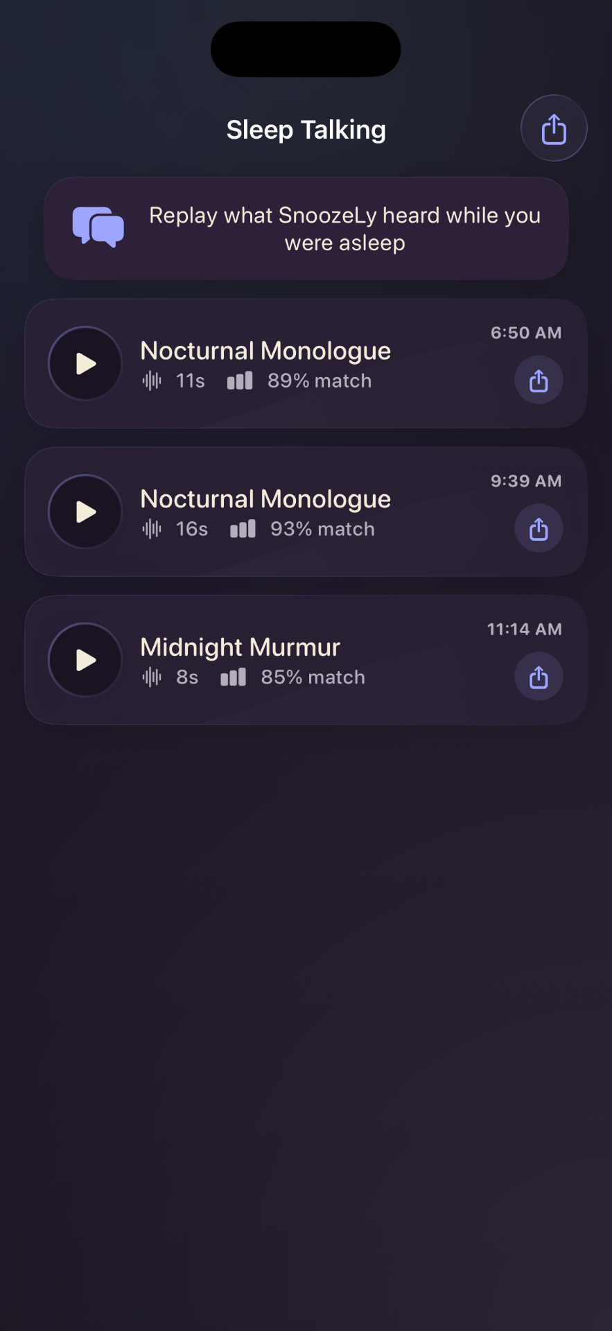 Sleep talk clips